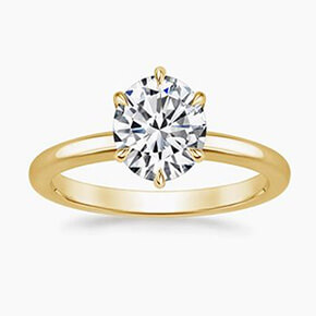 14K Rose Gold Peyton Solitaire Ring